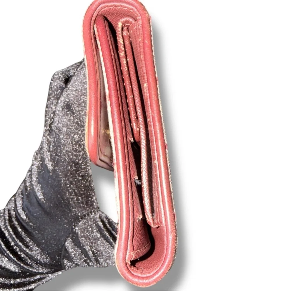 Louis Vuitton Monogram Mini Lin Porte Trésor International Wallet Pink
